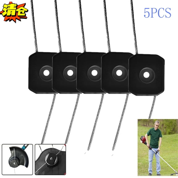Universal String Trimmer Replacement Head, Replacement Steel Wire Line Trimmer Spool Wire Weed Trimmer Head Weed Attachment for Cordless Grass Trimmers