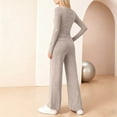 thumbnail image 6 of Wlynlyn Womens 2 Piece Outfits Matching Lounge Sets Fall Fashion Crewneck Sweatshirts Wide Leg Pants Sweatsuits, 6 of 7