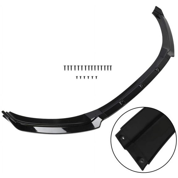 ECCPP 3pcs Front Bumper Lip Splitter fit for compatible with Hyundai Elantra Glossy Black Trim Protection Splitter Spoiler