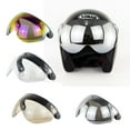 thumbnail image 2 of ROZYARD Universal 3-Snap Flip Up Open Face Motorcycle Helmet Visor Lens Shield Sunglass, 2 of 19
