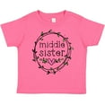 thumbnail image 3 of Inktastic Middle Sister Leaves, Circle, Heart Girls Toddler T-Shirt, 3 of 5