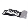 thumbnail image 1 of Piano Enrollado A Mano de 49 Teclas con Altavoz Piano Portátil Plegable para Niños Instrumento de Enseñanza de Piano para Principiantes Plata, 1 of 5