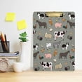 thumbnail image 6 of Coolnut Farm Animals Clipboard, Acrylic Standard A4 Letter Size Clip Board with Low Profile Clip for Office, Classroom, Doctor, Nurse and Teacher, 12.5"x9", 6 of 7