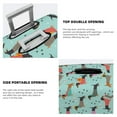 thumbnail image 5 of Daiia Christmas Dachshund Luggage Cover, Thickened Washable Travel Luggage Covers, Elastic Unique Baggage Covers for 18-20 inch Luggage-Large, 5 of 9
