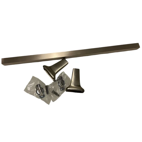 4 Set Of Pamex Corona Bc3Sn-13818 Satin Nickel 18 "X3/4" Towel Bar Set