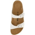 thumbnail image 5 of Women's Cushionaire Liam Cork footbed Sandal with +Comfort, White 7.5, 5 of 5