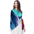 thumbnail image 5 of Dolphin Translucent Chiffon Silk Hair Scarf Lightweight Breathable Shawl for Women 180x73cm 70.86x28.7in, 5 of 6