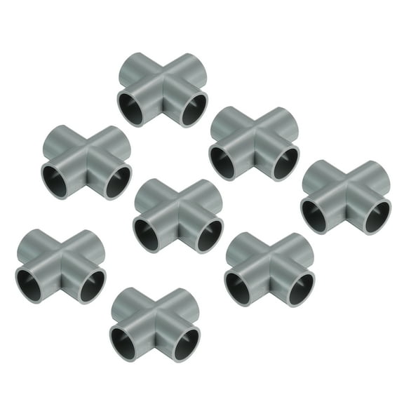 Uxcell Conduit Coupler Elbow Pipe Fittings Connectors 25mm 4-Way for Electrical Conduit White Pack