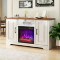 thumbnail image 2 of Gymax 18'' Electric Fireplace Insert 750W/1500W Fireplace Heater w/ Remote Control, 2 of 10
