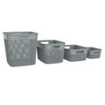 thumbnail image 6 of Life Story 10 Quart Decorative Storage Basket, Medium Plastic Home Organizer, White, 6 of 9
