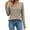 Khaki, variant on qucoqpe Womens Fall Tops Casual Solid Crewneck Long Sleeve Tunic Pullover Sweatshirts