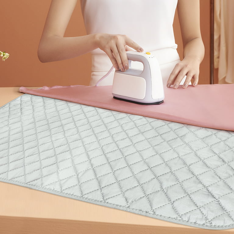 Magnetic Ironing Blanket Mat, Alternative for Iron Board, Portable Cover  for Washer, Dryer, Table, Bed, Dry Safe & Heat Resistant Pad, Quilted  Laundry Mat for Everywhere, 33.5 x 19 in 