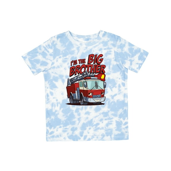 Inktastic Big Brother Fire Truck Boys Toddler T-Shirt