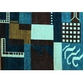 thumbnail image 1 of Ahgly Company Indoor Rectangle Abstract Light Blue Modern Area Rugs, 4' x 6', 1 of 4