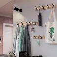 thumbnail image 4 of Perchero de pared con 4 ganchos móviles, perchero de pared para colgar toallas, sombreros, abrigos, bufandas, bolsos y otros artículos, 4 of 4