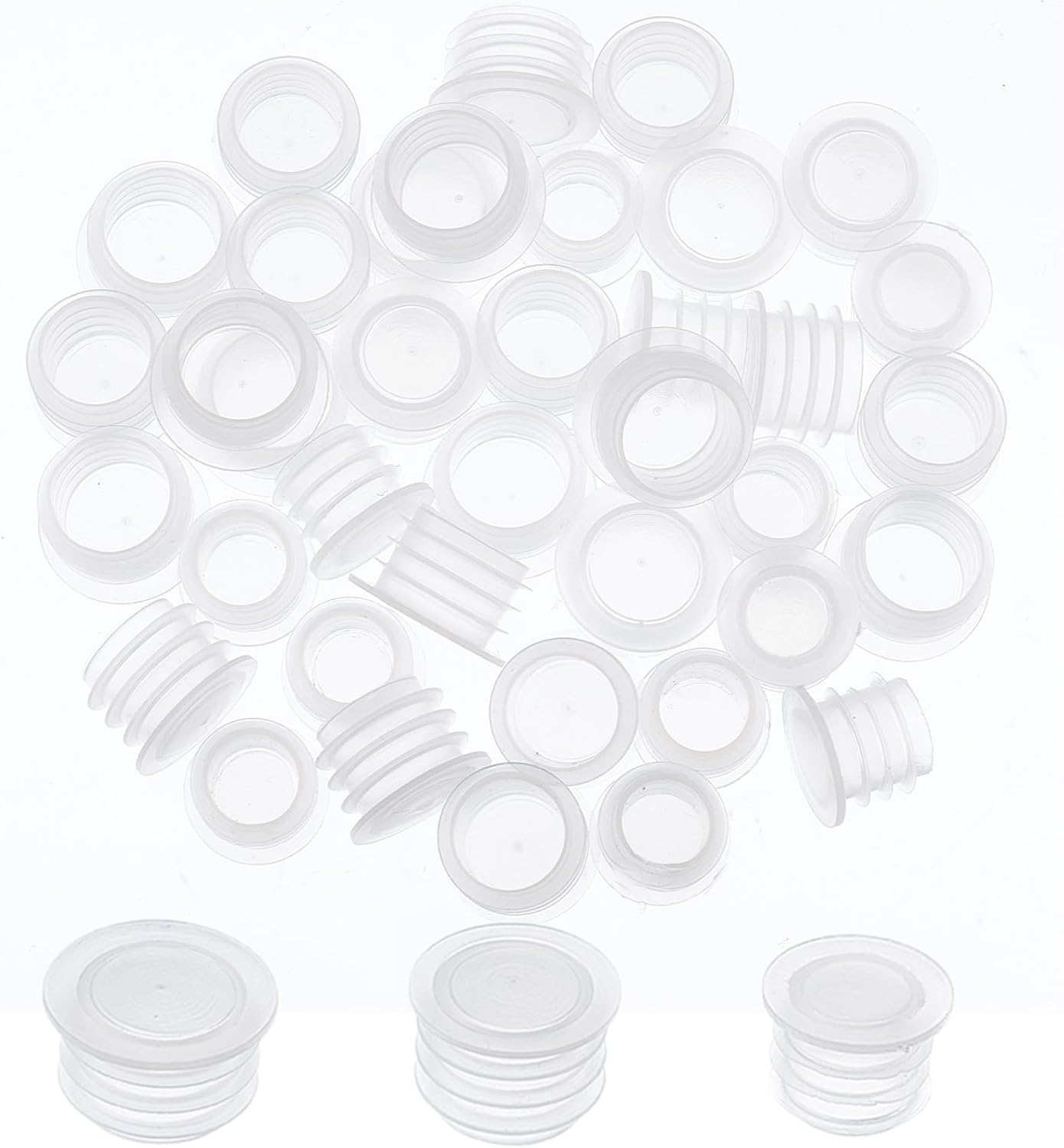 Pair Of 5/8″ #4 Replacement Salt & Pepper Shaker Stoppers – White Synthetic – National Artcraft