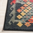 thumbnail image 5 of SAFAVIEH Journey Summer Tribal Machine Washable Area Rug, Charcoal/Red, 7'9" x 10', 5 of 13