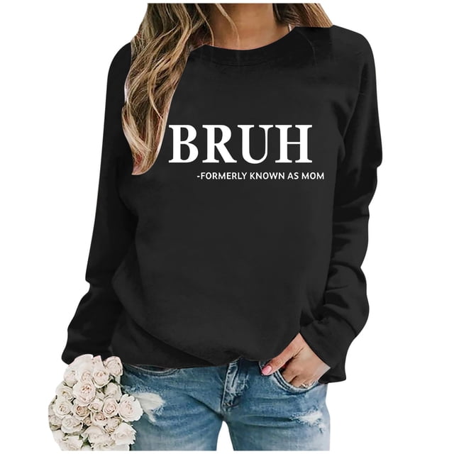 Mode Décontractée pour Femmes, Sweat à Capuche à Manches Longues Imprimé Lettre Col Rond, Chandail en Molleton Graphique Court Boyfriend, Haut Actif Doublé pour Femmes, Gilet Athlétique pour Dames