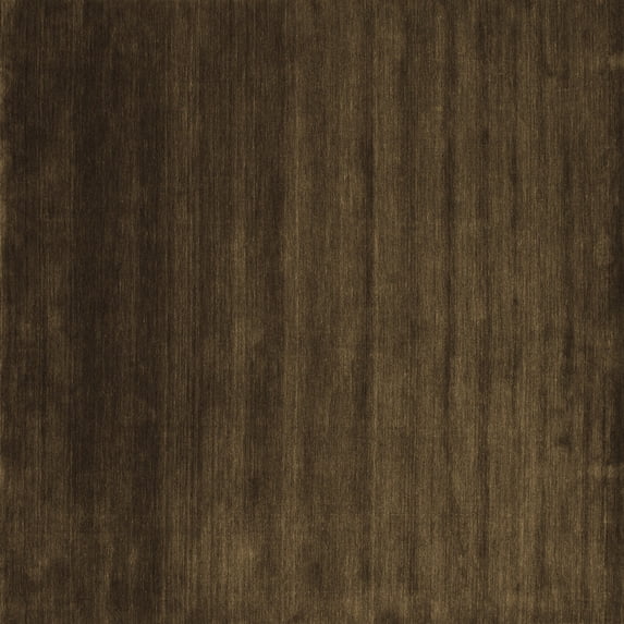 Ahgly Company Indoor Square Abstract Brown Contemporary Area Rugs, 6' Square