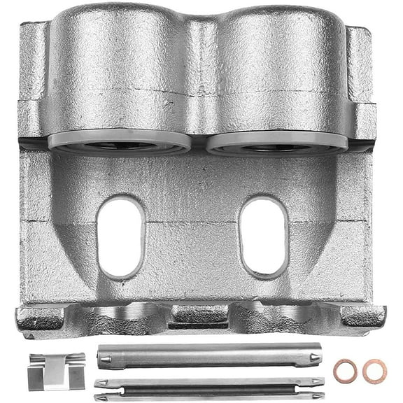 A-Premium Disc Brake Caliper Assembly Without Bracket Compatible with Ford E-450 Econoline Super Duty (Rear Right) F Super Duty F53 F59 1988-1997 Front Right or Rear Right