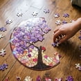 thumbnail image 6 of YangKa Purple Cherry Blossom Tree Acrylic Puzzle Suncatcher, Elegant Window Pendant, Perfect Birthday Gift for Women, Charming Home Decor, 6 of 7