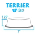 thumbnail image 6 of Weebo Pets Blue No-Tip No-Slip Stainless Steel Bowl (8oz. Terrier), 6 of 7