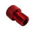thumbnail image 2 of Red Presta Valve Adapter converts Presta Valves to standard Schrader Valve use, 2 of 3