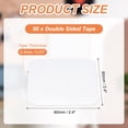 thumbnail image 2 of Uxcell 50Pcs Cinta Doble Cara de Alta Resistencia, Tiras Adhesivas Removibles Transparentes para Colgar Imágenes, 2 of 6