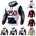 thumbnail image 4 of Kcolen 250 Anniversary Usa Sweatshirt Men American Patriotic Flag Men's United States 250 Years Shirt American 1776-2026 250th Birthday Mens Fashion Pullover Trendy Fall Winter Outfits, 4 of 4