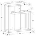 thumbnail image 5 of Monarch Specialties Accent Table, Console, Entryway, Narrow, Sofa, Bedroom, Brown Laminate, 5 of 5