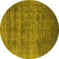 thumbnail image 1 of Ahgly Company Indoor Round Oriental Yellow Industrial Area Rugs, 5' Round, 1 of 4