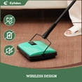 thumbnail image 3 of Eyliden New Upgrade Manual Carpet Sweeper with Extra Replaceable Roller Brush, L size, Green, 3 of 7