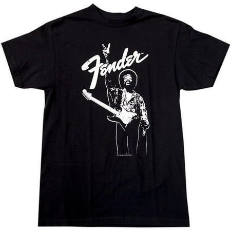 Genuine Fender Jimi Hendrix "PEACE" T-Shirt XL 100% Cotton #9101375606