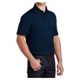 thumbnail image 4 of Yellow Rooster Men's Micropique Sport-Wick Pocket Polo True Navy S, 4 of 8