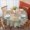 Pioneer Flower Floral-3, variant on Pioneer Flower Floral Print Pattern Round Tablecloth 60 X 60 Inch, Wrinkle Resistant Wipeable Table Cloth for Kitchen Dining Picnic Patio Party