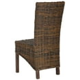 thumbnail image 6 of SAFAVIEH Ridge Bohemian Rattan Solid Dining Parsons Chair, Croco (Set of 2), 6 of 8