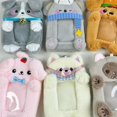 thumbnail image 3 of Plush Photocard Holder With Keychain Cartoon Photo Sleeve ID Bank Credit Card Kpop Storage, 3 of 7
