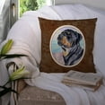 thumbnail image 3 of Carolines Treasures 7107PW1414 Rottweiler Fabric Decorative Pillow, 3 of 4