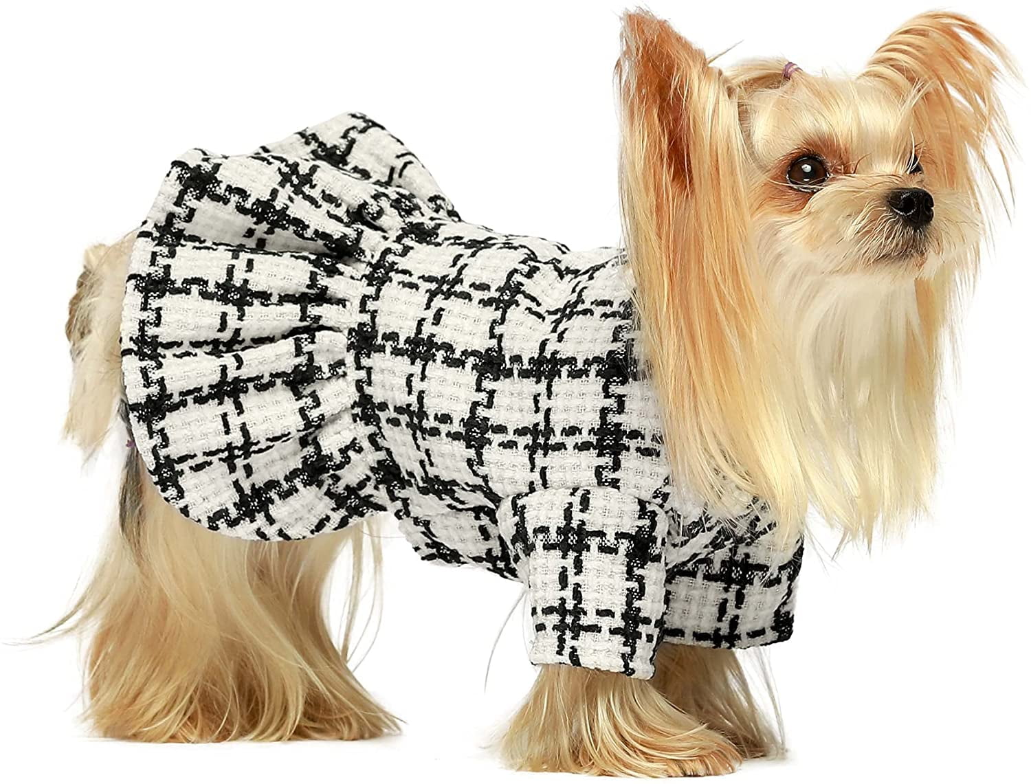 Buy Fitwarm Vintage Plaid Dog Dresses Thermal Doggie Sweatshirt Pet