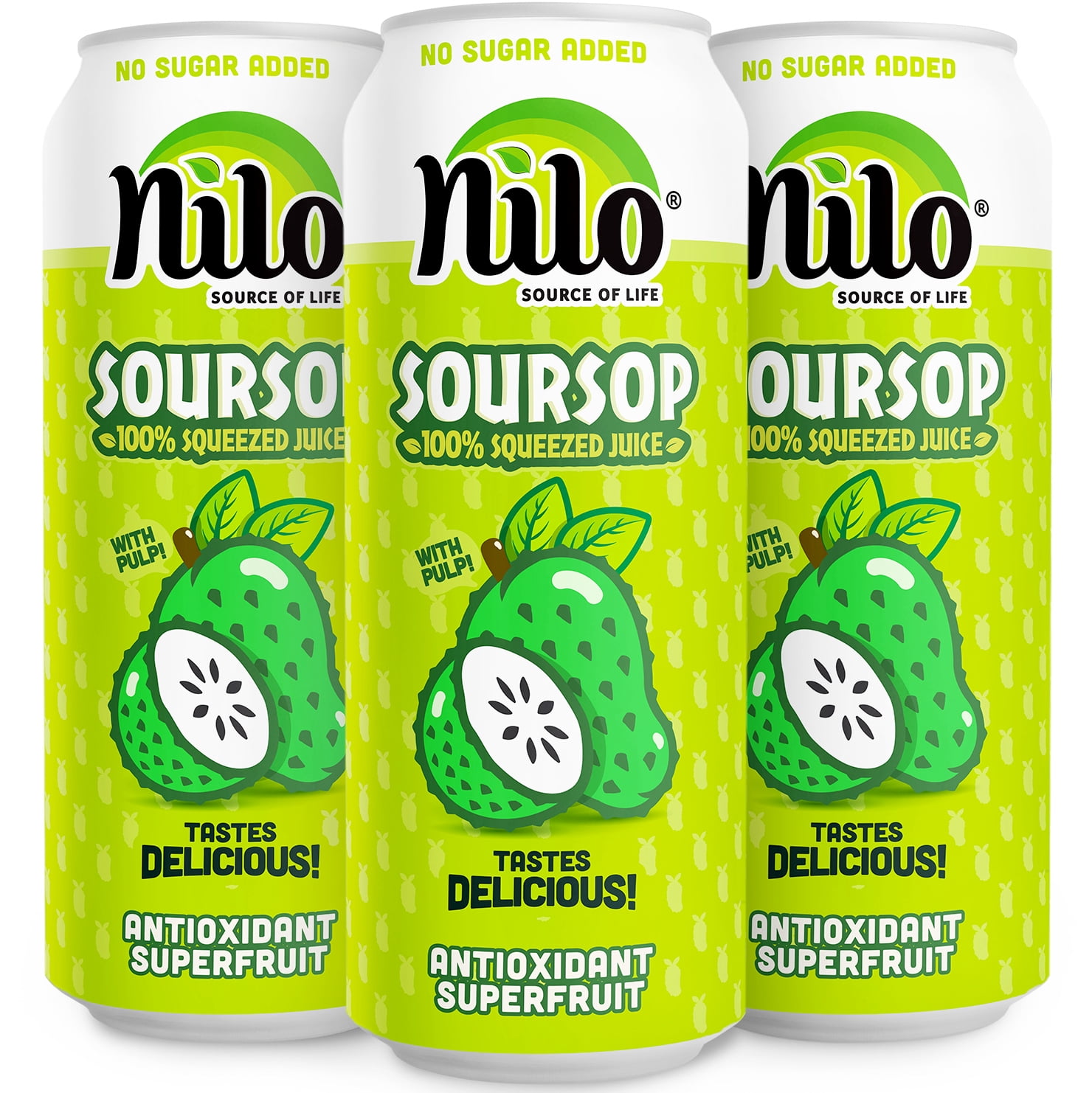 (2 pack) NILO 100% Soursop Juice