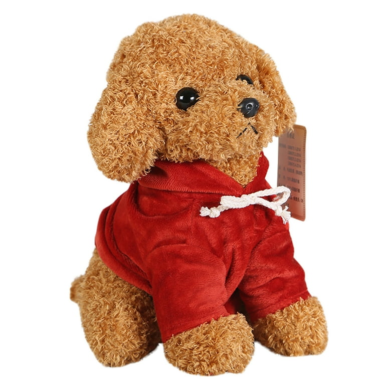 Anvazise Simulation Curly Hair Poodle Dog Puppy Stuffed Plush Doll