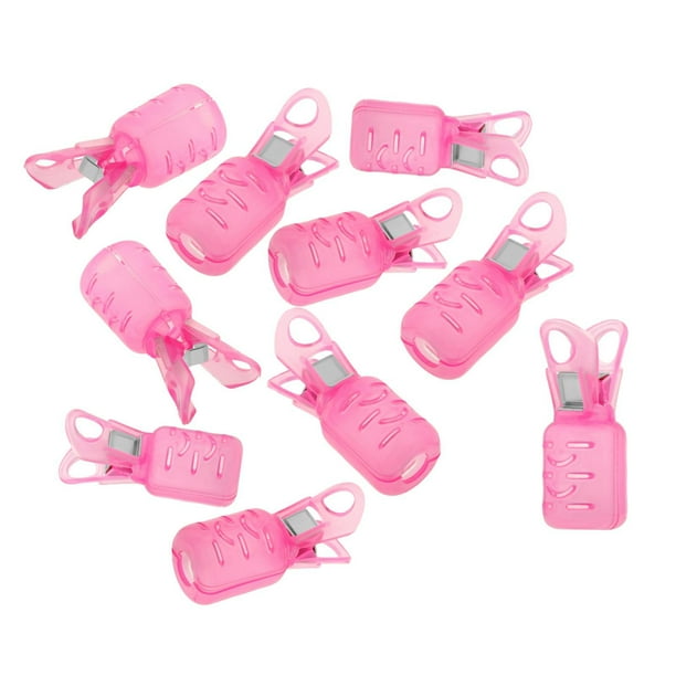 10 Uds Protector duradero Cola de plantilla de calamar cubierta de anzuelo de sepia abrazadera para aparejos de pesca Rosa S
