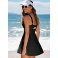 thumbnail image 5 of DOKOTOO Women's Swim Dress Adjustable Straps One Piece Swimsuits Bathing Suits with Pocket Swimwear, 5 of 11