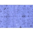 thumbnail image 1 of Ahgly Company Machine Washable Indoor Rectangle Oriental Blue Traditional Area Rugs, 5' x 7', 1 of 4