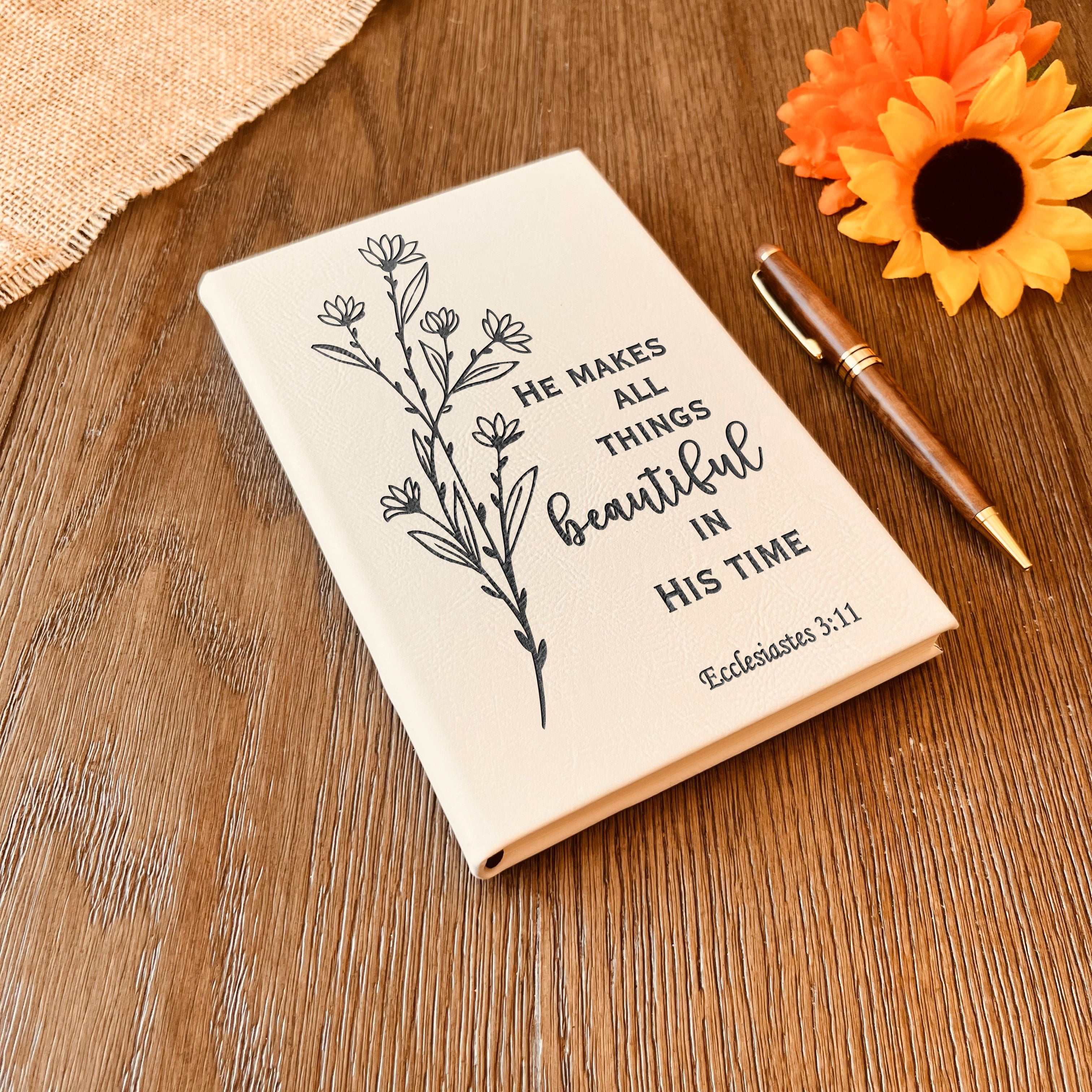 Custom Prayer Journal, Bible Study Journal, Daily Prayer Bible Journal, Prayer Journal for Women men, Bible Accessories Bible Study Supplies