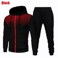 thumbnail image 1 of Chándales de otoño e invierno para hombre, conjunto de chaqueta y pantalones de jogging con cremallera de puntos redondos informales a la moda, sudadera con capucha para uso diario, ropa de calle, 1 of 3