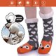 thumbnail image 5 of Calcetines de invierno para mujer Zhivalor con forro polar suave y cálido cara de animal de dibujos animados CJWUS-858, 5 of 6