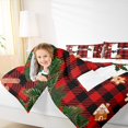 thumbnail image 4 of Manfei Merry Christmas Full Size Comforter Sets for Teens, Monogrammed H Bedding Comforter Set, Initial Letter Reversible Bedding Sets, Super Cozy Room Decor, 3-Piece, 4 of 8