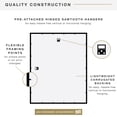 thumbnail image 4 of MCS Trendsetter 24x30 Poster Frame Black High-Gloss, Vertical & Horizontal Wall Hanging Large Picture Frame for Photos, Posters & Art Prints (1-Pack), 4 of 8