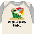 thumbnail image 4 of Inktastic Virginia Beach Virginia Boys or Girls Long Sleeve Baby Bodysuit, 4 of 5